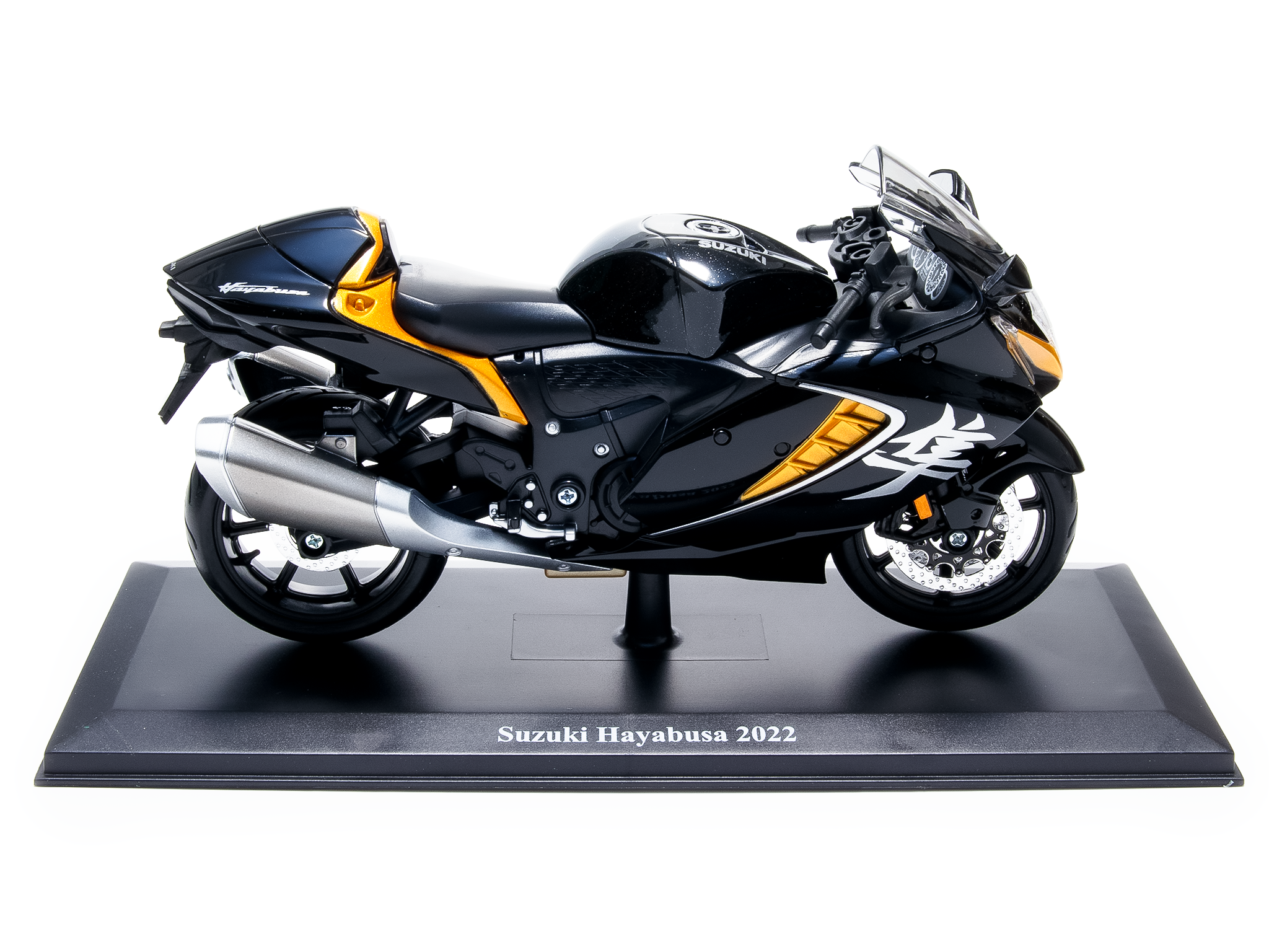 Suzuki Hayabusa 2022 black/orange 1:12 Scale Motorcycle Model