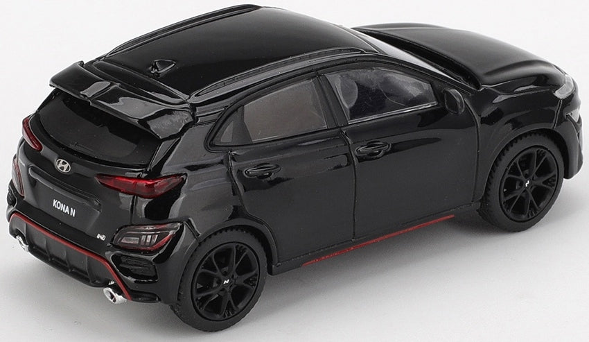 Hyundai Kona N Negro Fantasma (Volante a la Izquierda) (Exclusivo de Corea) Coche en Miniatura MINI GT a Escala 1:64