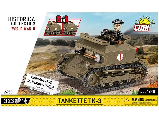 Tankette TK-3/LE.PZKPFW TK 318 KL WWII Cobi Brick Build Kit-Cobi-Diecast Model Centre