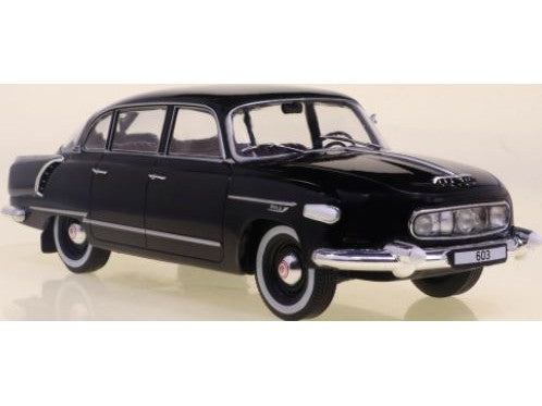 Tatra 603 1956 black - 1:24 Scale Diecast Model Car-WhiteBox-Diecast Model Centre