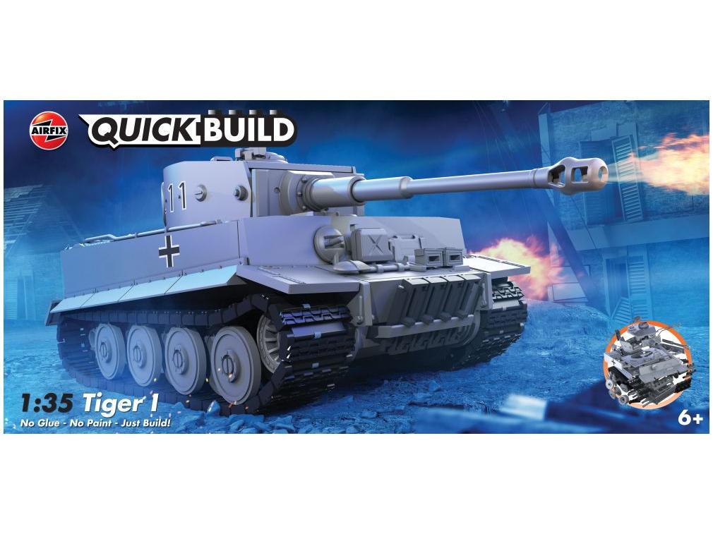 Tiger I Airfix QUICKBUILD Plastic Kit-Airfix-Diecast Model Centre