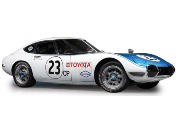Toyota 2000 GT White/Blue 1967 1:64 Scale IXO Diecast Model Car-IXO-Diecast Model Centre