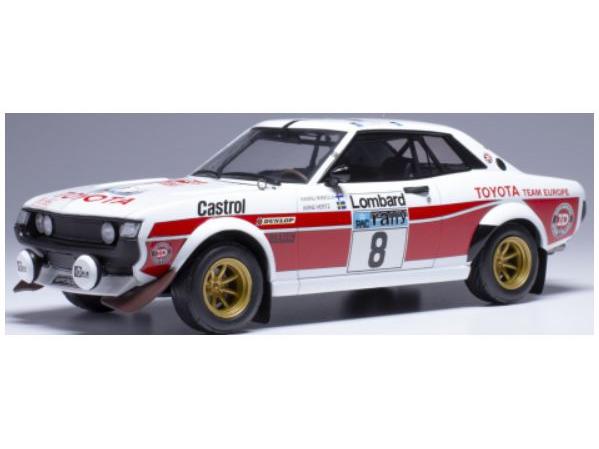 Toyota Celica 2000 GT (RA21) #8 H.Mikkola/A.Hertz RAC Rally 1977 1:18 Scale Diecast Model-IXO-Diecast Model Centre
