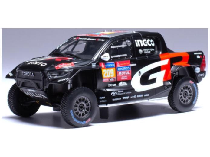 Toyota GR DKR Hilux Evo T1U 2024 #209 Rally Dakar G. de Villiers/D.Murphy 1:43 Scale IXO Diecast Model Car-IXO-Diecast Model Centre