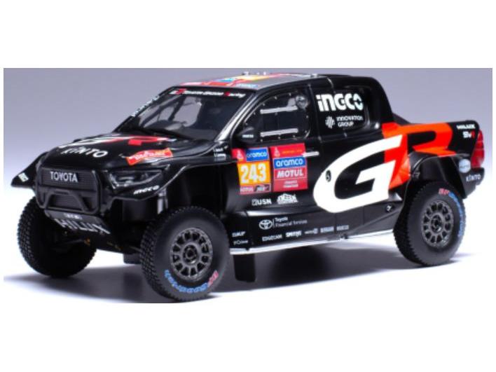 Toyota GR DKR Hilux Evo T1U 2024 #243 Rally Dakar G.D.Botterill/B.Cummings 1:43 Scale IXO Diecast Model Car-IXO-Diecast Model Centre