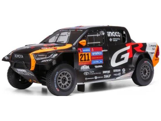 Toyota GR DKR Hilux Evo T1U Rally Dakar 2025 #211 L.Henk/C.Brett 1:18 Scale IXO Diecast Model Car-IXO-Diecast Model Centre