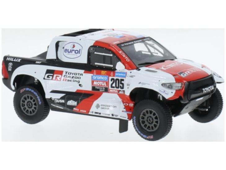 Toyota GR DKR Hilux T1 #205 Rally Dakar de Villiers/D.Murphy 1:43 Scale IXO Diecast Model Car-IXO-Diecast Model Centre