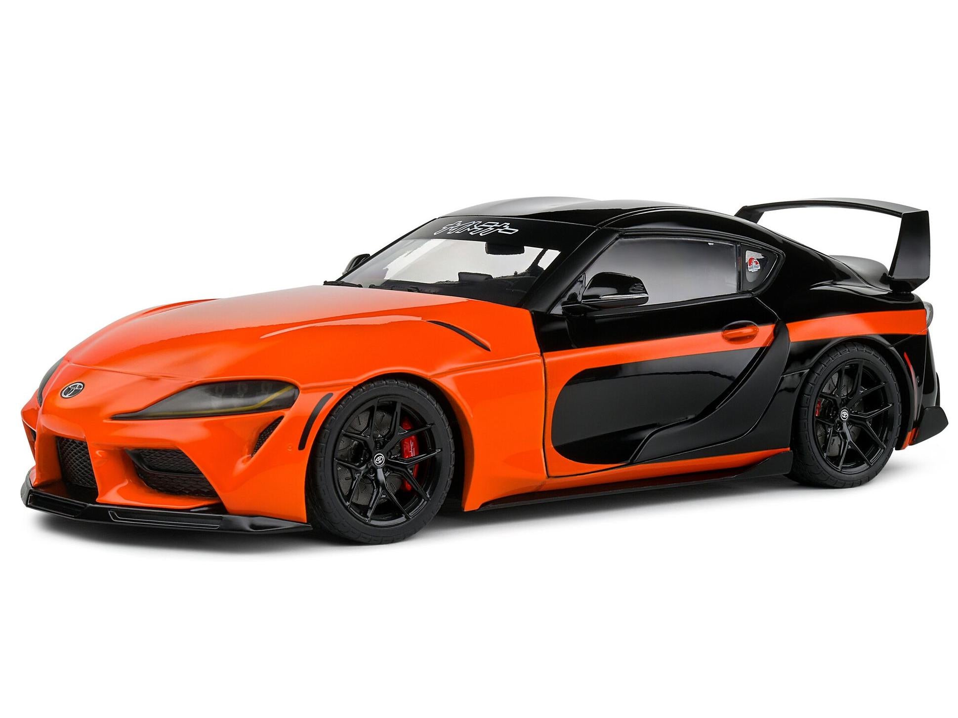 Toyota GR Supra 2024 Orange 1:18 Scale Solido Diecast Model-Solido-Diecast Model Centre