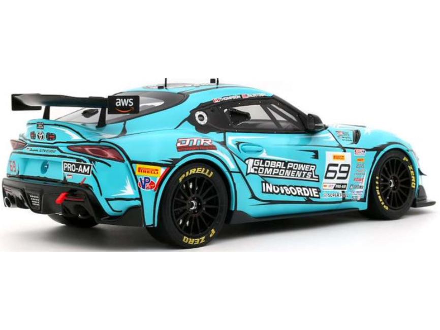 Toyota GR Supra GT4 EVO 2 2025 A. #69 McIntosh P. Thompson Blue 1:18 Scale Resin Car – OttOmobile Samurai Collection-OttOmobile-Diecast Model Centre
