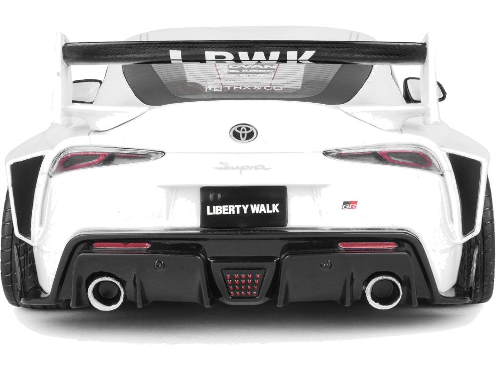 Toyota GR Supra Liberty Walk Body Kit White Pink 2025 1:18 Scale Diecast Model Car – Solido-Solido-Diecast Model Centre