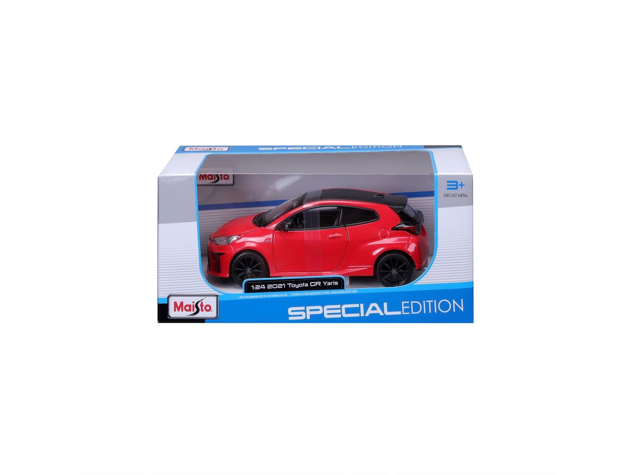 Toyota GR Yaris 2021 Red 1:24 Scale Maisto Diecast Model Car