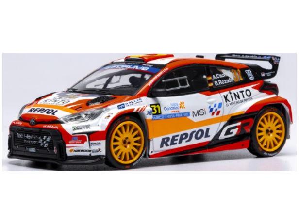Toyota GR Yaris Rally2 Rally Islas Canaris 2025 #31 A.Cachon/A.Dumand 1:43 Scale IXO Diecast Model Car-IXO-Diecast Model Centre