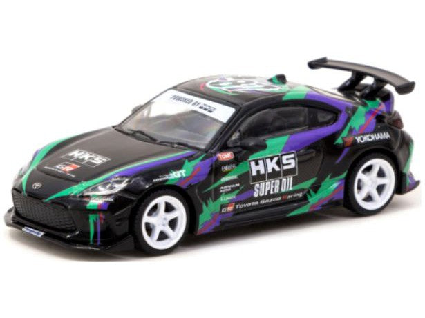 Toyota GR86 HKS black - 1:64 Scale Diecast Model Car-Tarmac Works-Diecast Model Centre