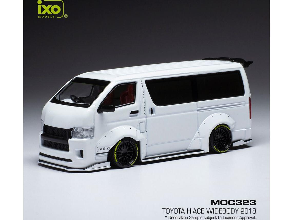 Toyota Hiace Widebody Metallic White 2018 1:43 Scale IXO Diecast Model Car-IXO-Diecast Model Centre