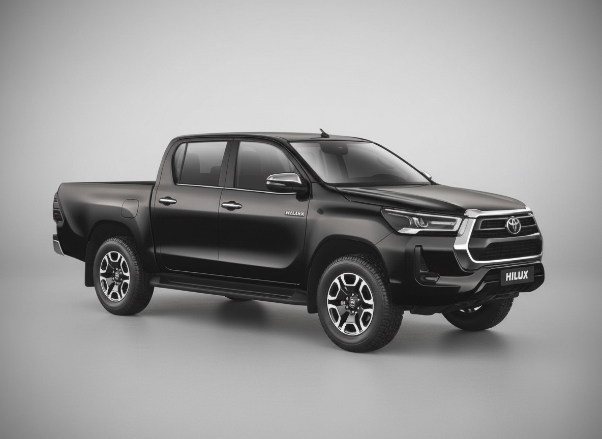 Toyota Hilux black 1:24 Scale Model Pickup Truck
