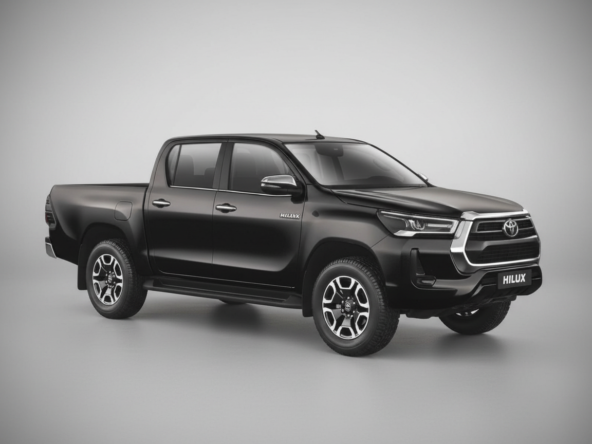 Toyota Hilux black 1:24 Scale Model Pickup Truck