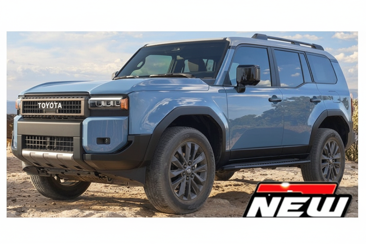 Toyota Land Cruiser 2024 bleu clair Modèle réduit 1:24