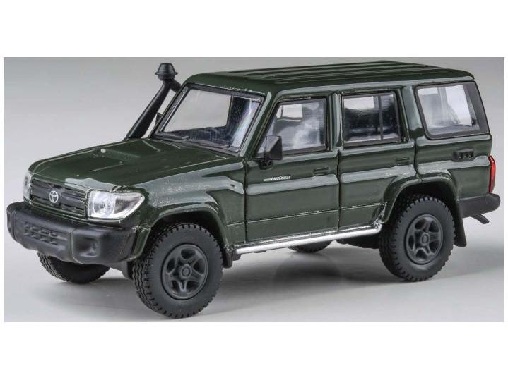 Toyota Landcruiser LC76 Military Green 2014 (RHD) 1:64 Scale Diecast Model Car – Para64-Para64-Diecast Model Centre