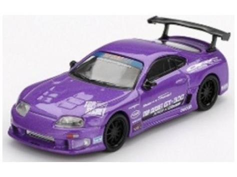 Toyota Supra (A80) Top Secret GT-300 Top Secret Purple (LHD) Blister Packaging 1:64 Scale MINI GT Diecast Model Car-MINI GT-Diecast Model Centre