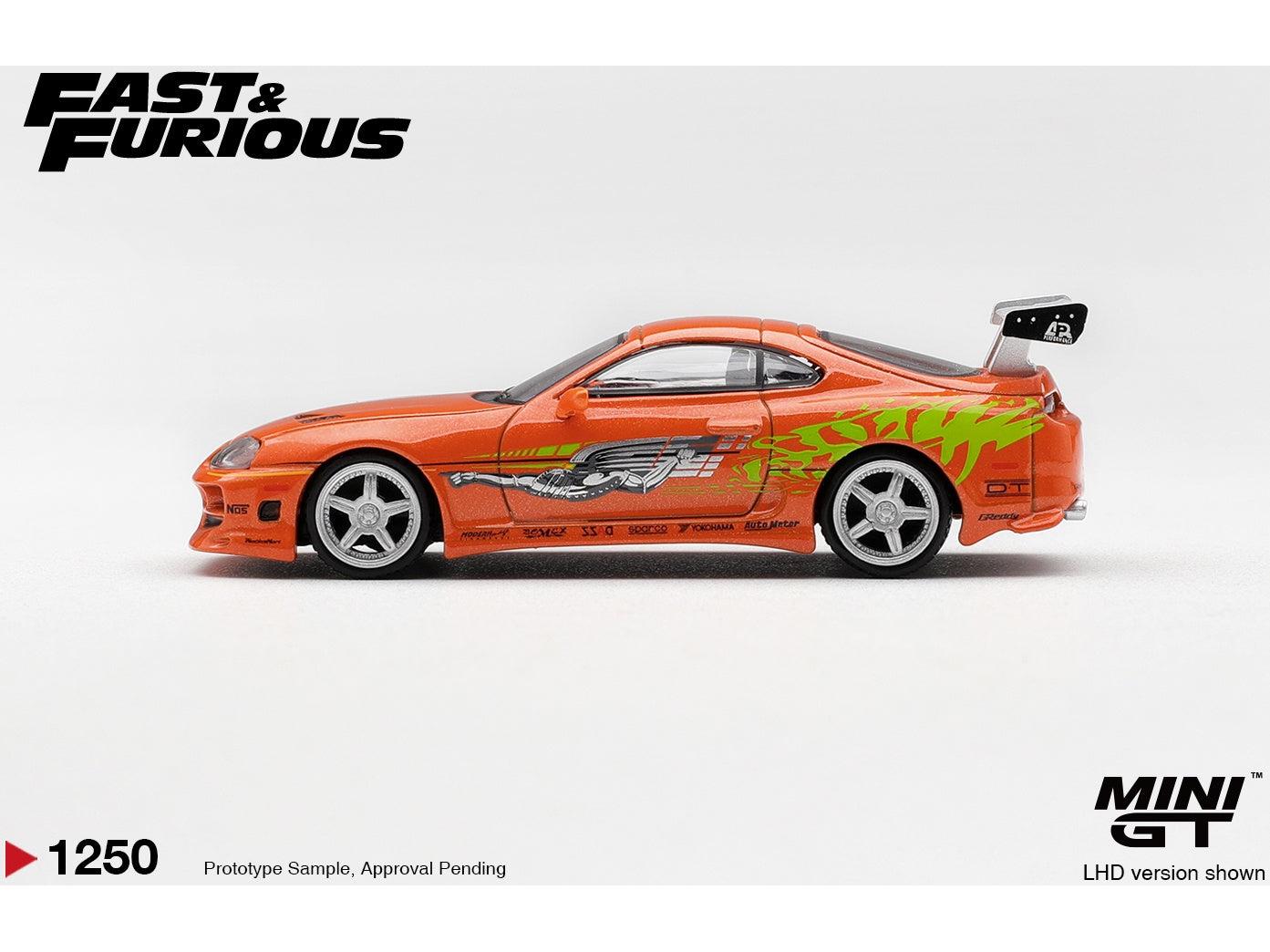 Toyota Supra Bomex The Fast and Furious Brian 'O Conner (LHD) Blister Packaging 1:64 Scale Diecast Model Car – MINI GT-MINI GT-Diecast Model Centre