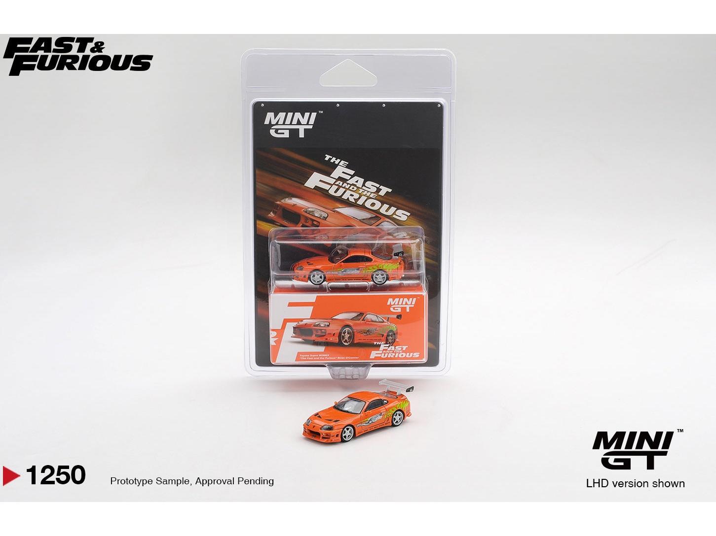 Toyota Supra Bomex The Fast and Furious Brian 'O Conner (LHD) Blister Packaging 1:64 Scale Diecast Model Car – MINI GT-MINI GT-Diecast Model Centre
