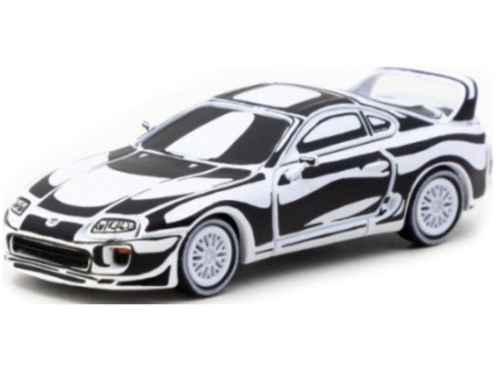Toyota Supra Chrome Silver 1:64 Scale Diecast Car – Tarmac Works-Tarmac Works-Diecast Model Centre