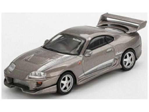 Toyota Supra Veilside Combat V-II Combat Grey (LHD) (Blister Packaging) 1:64 Scale MINI GT Diecast Model-MINI GT-Diecast Model Centre