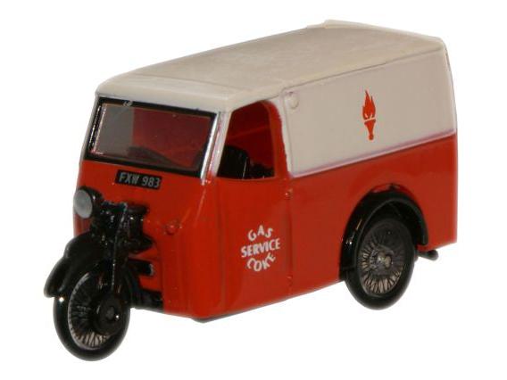 Tricycle Van Gas And Coke Service 1:76 Scale Diecast Model – Oxford Diecast-Oxford Diecast-Diecast Model Centre