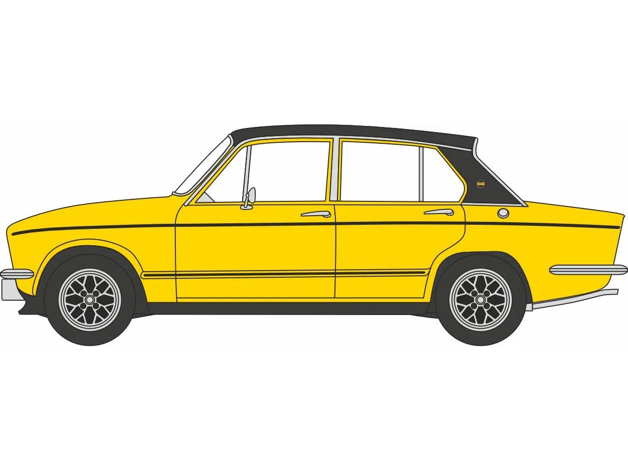 Triumph Dolomite Sprint Inca Yellow 1:76 Scale Diecast Car – Oxford Diecast-Oxford Diecast-Diecast Model Centre