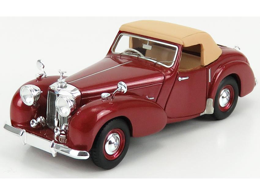 Triumph Roadster Closed Red 1949 1:43 Scale Kess Resin Model-Kess-Diecast Model Centre