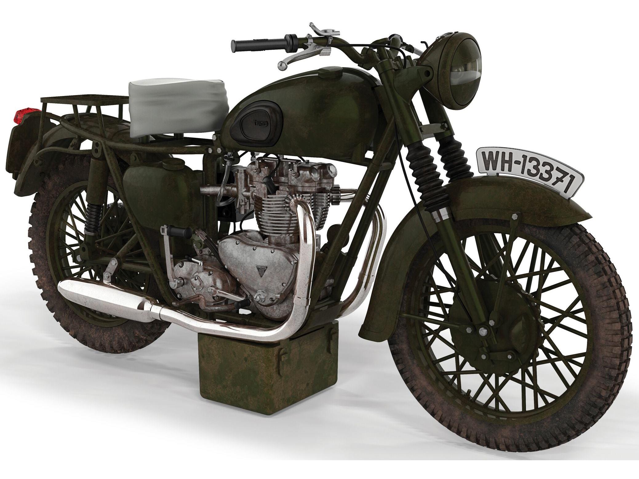 Triumph TR6 Trophy 'The Great Escape' (Weathered) 1:12 Scale Corgi Diecast Model-Corgi-Diecast Model Centre