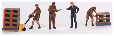 UPS Driver and Workers Figures 1:64 Scale MINI GT Diecast Model-MINI GT-Diecast Model Centre