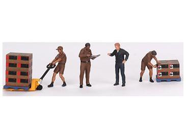 UPS Driver and Workers Figures 1:64 Scale MINI GT Diecast Model-MINI GT-Diecast Model Centre