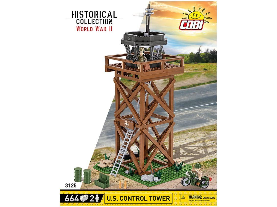 U.S. Control Tower WWII (664 pcs) Cobi Brick Build Kit-Cobi-Diecast Model Centre