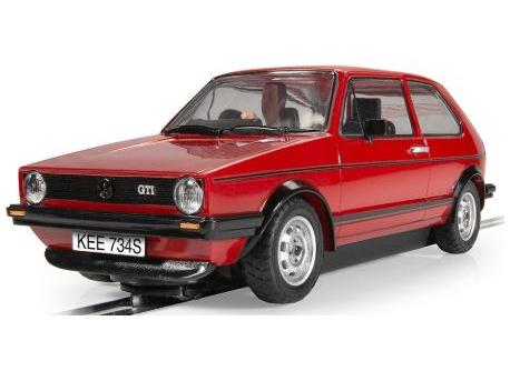 VW Golf GTI - Red in Clear Box 1:32 Scale Scalextric-Scalextric-Diecast Model Centre