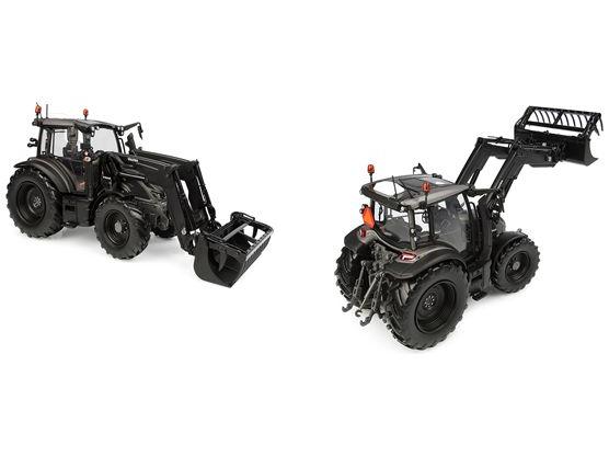 Valtra G135 Tractor w/Front Loader Limited Edition Titanium Grey 1:32 Scale Universal Hobbies Diecast Model-Universal Hobbies-Diecast Model Centre