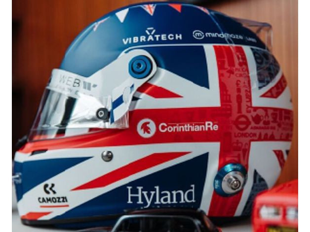Valtteri Bottas Alfa Romeo Team Stake F1 British GP 2023 - 1:5 Scale Replica Helmet-Spark-Diecast Model Centre