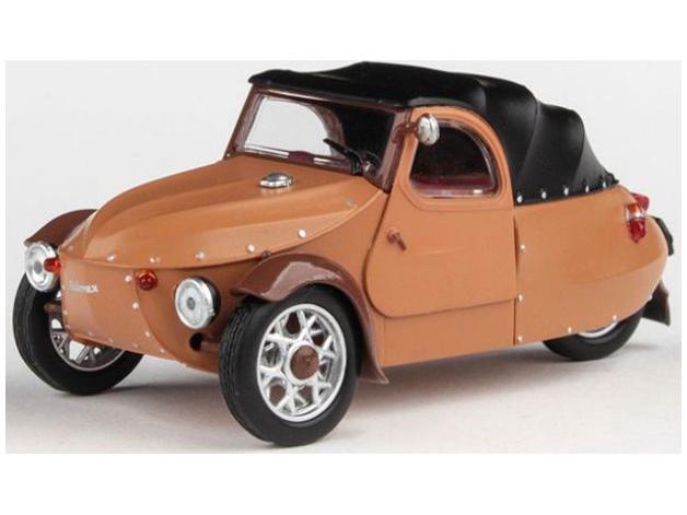 Velorex 16/350 1966 Beige/Black/Brown 1:43 Scale Abrex Diecast Model Car-Abrex-Diecast Model Centre
