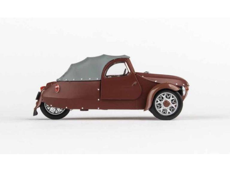 Velorex 16/350 1966 Brown/Grey/Brown 1:43 Scale Abrex Diecast Model Car-Abrex-Diecast Model Centre