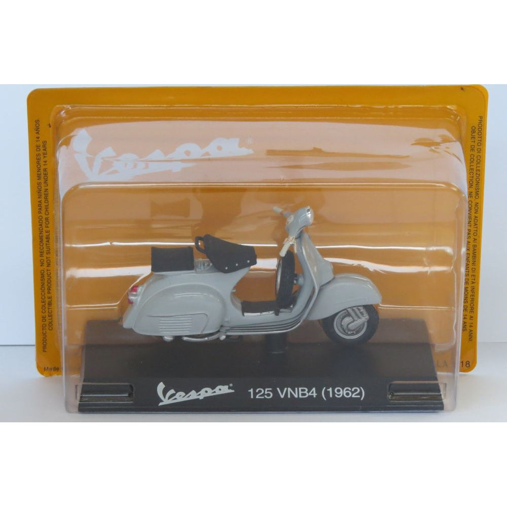 Vespa 125 VNB4 1962 grey - 1:18 Scale Diecast Model Scooter-Unbranded-Diecast Model Centre