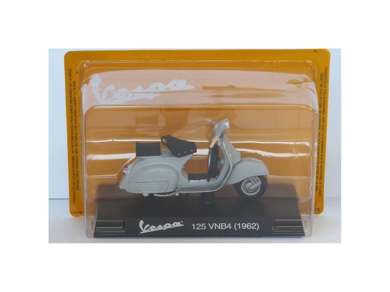 Vespa 125 VNB4 1962 grey - 1:18 Scale Diecast Model Scooter-Unbranded-Diecast Model Centre