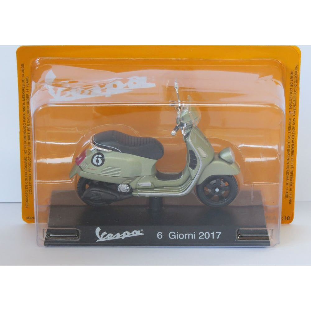 Vespa 6 Giorni 2017 green - 1:18 Scale Diecast Model Scooter-Unbranded-Diecast Model Centre