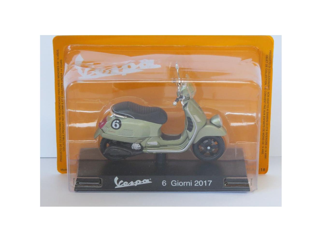 Vespa 6 Giorni 2017 green - 1:18 Scale Diecast Model Scooter-Unbranded-Diecast Model Centre
