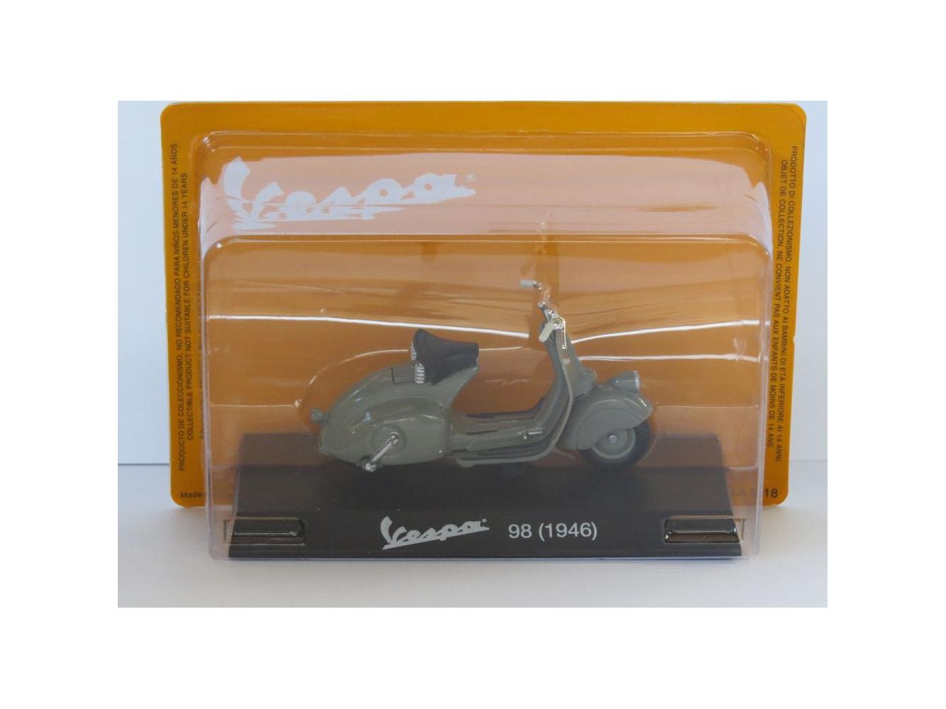 Vespa 98 1946 green - 1:18 Scale Diecast Model Scooter-Unbranded-Diecast Model Centre