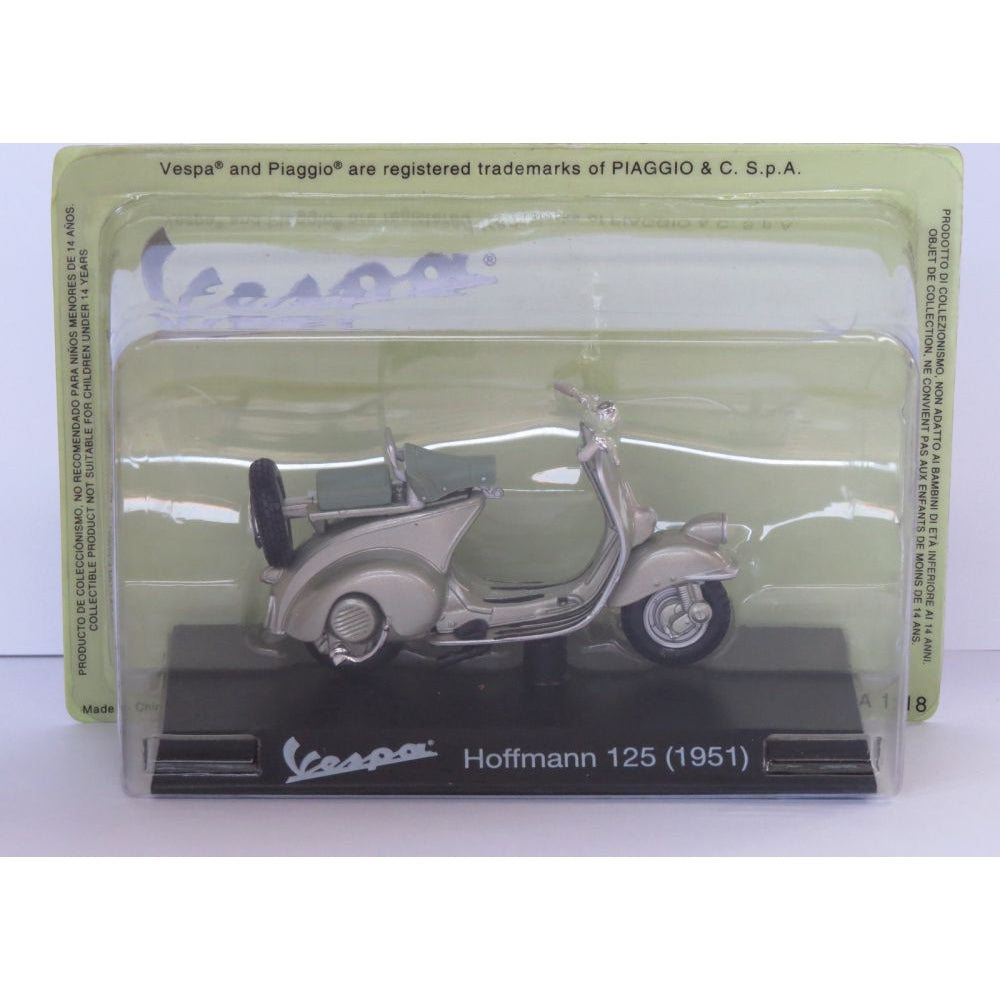 Vespa Hoffmann 125 1951 beige - 1:18 Scale Diecast Model Scooter-Unbranded-Diecast Model Centre