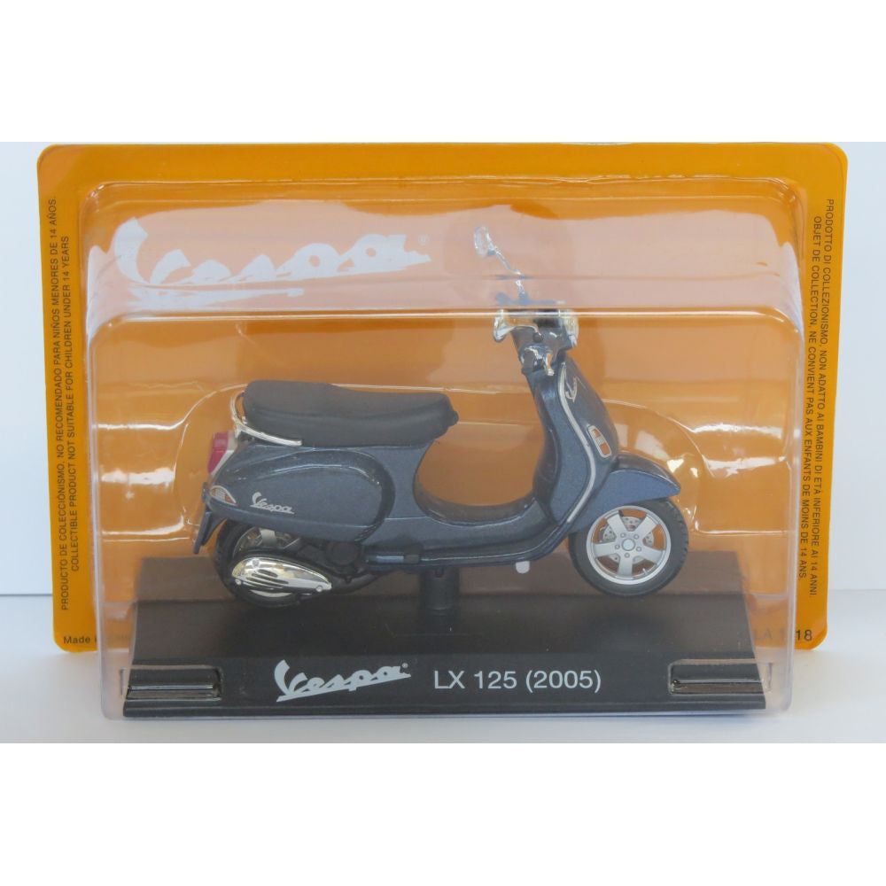 Vespa LX 125 2005 blue - 1:18 Scale Diecast Model Scooter-Unbranded-Diecast Model Centre