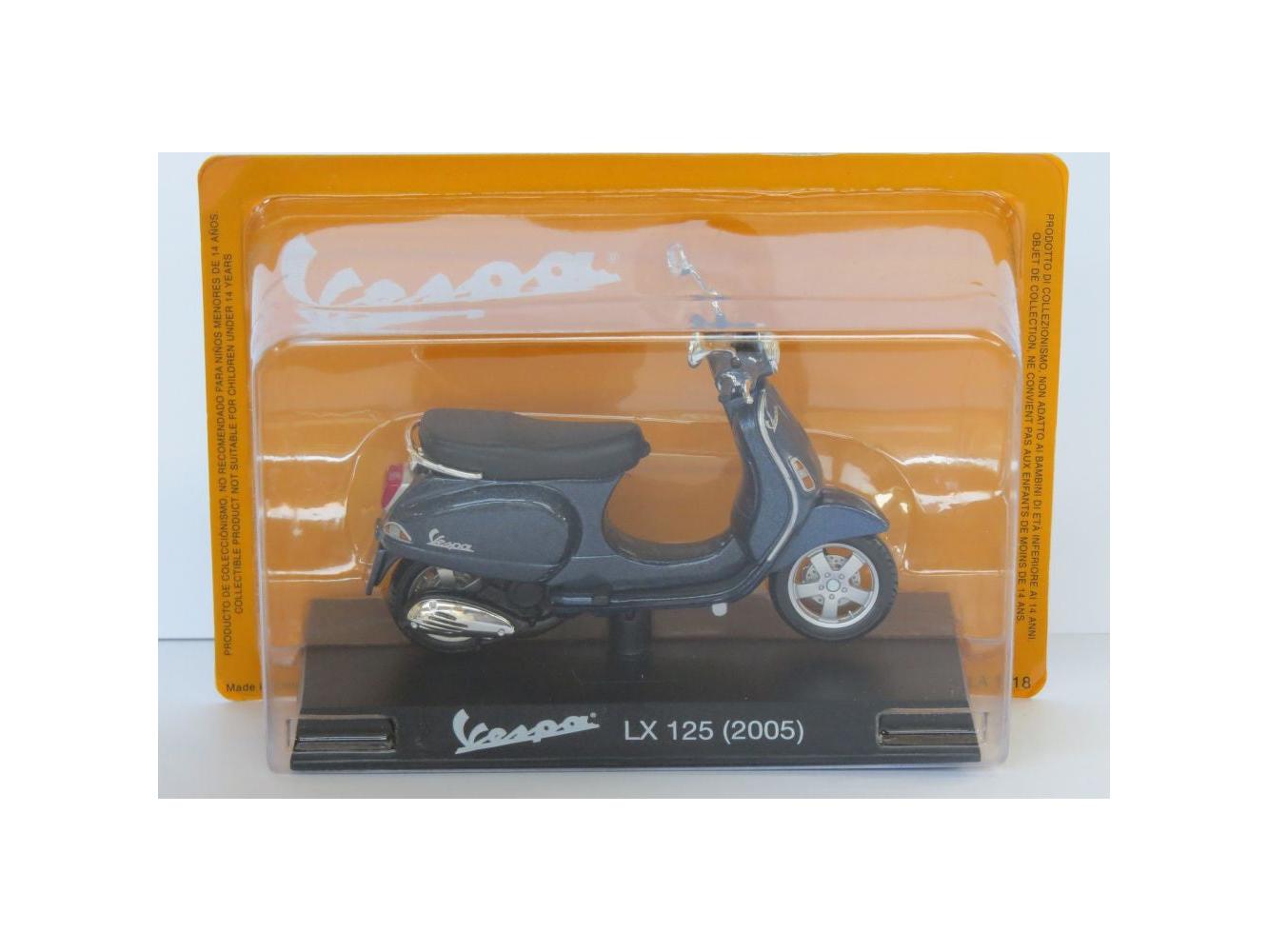 Vespa LX 125 2005 blue - 1:18 Scale Diecast Model Scooter-Unbranded-Diecast Model Centre