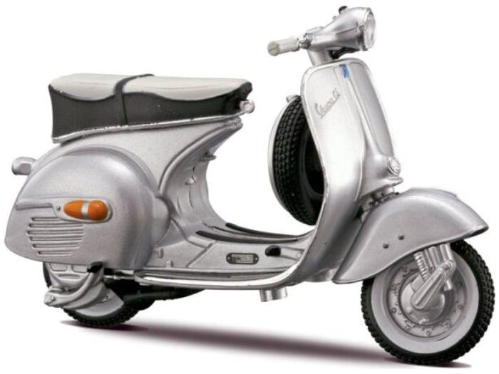 Vespa Messerschmitt 150GS 1961 Silver 1:18 Scale Maisto Diecast Model Scooter-Maisto-Diecast Model Centre