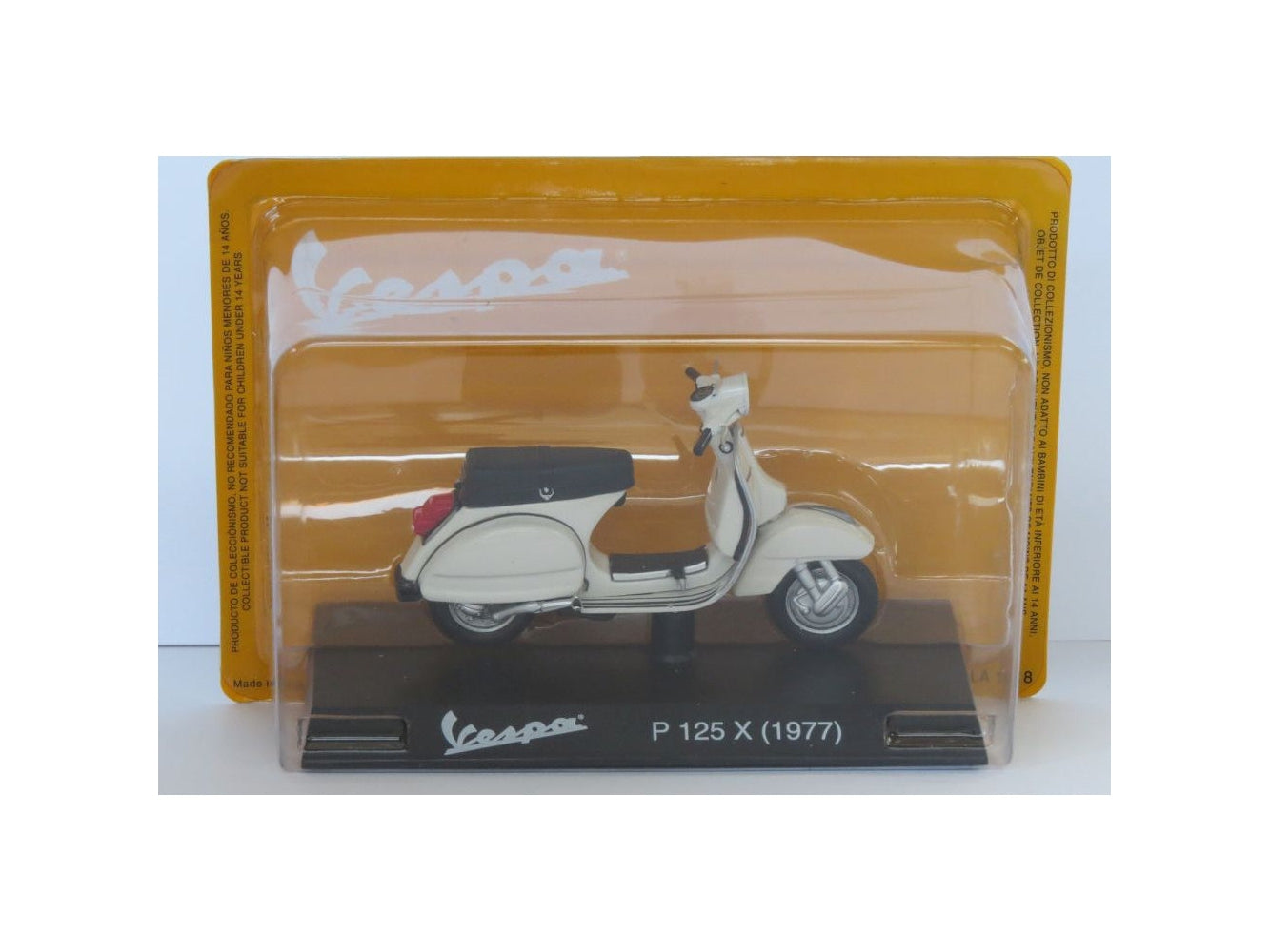 Vespa P125X 1977 white - 1:18 Scale Diecast Model Scooter-Unbranded-Diecast Model Centre