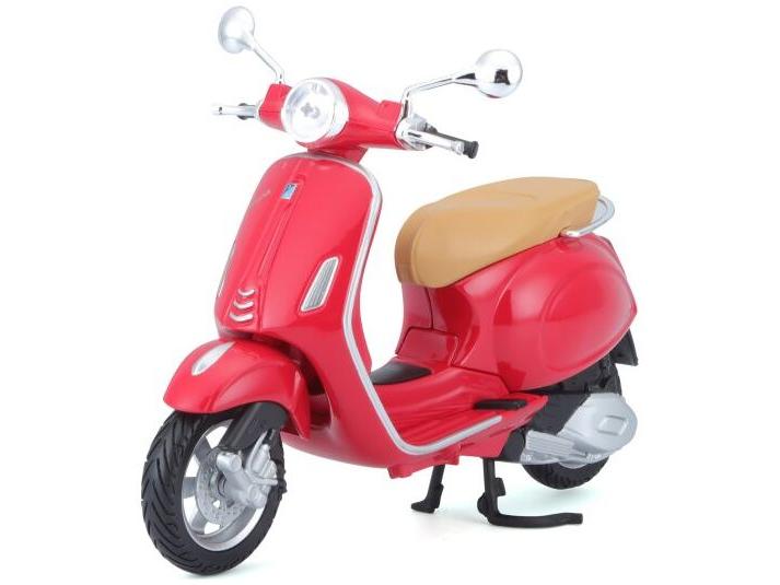 Vespa Primavera 150 Red 1:18 Scale Maisto Diecast Model Scooter-Maisto-Diecast Model Centre